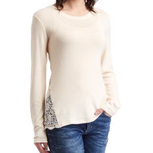 Blush Crochet-Inset top